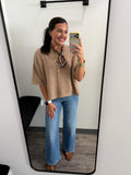 Half Sleeve Cardigan Sweater