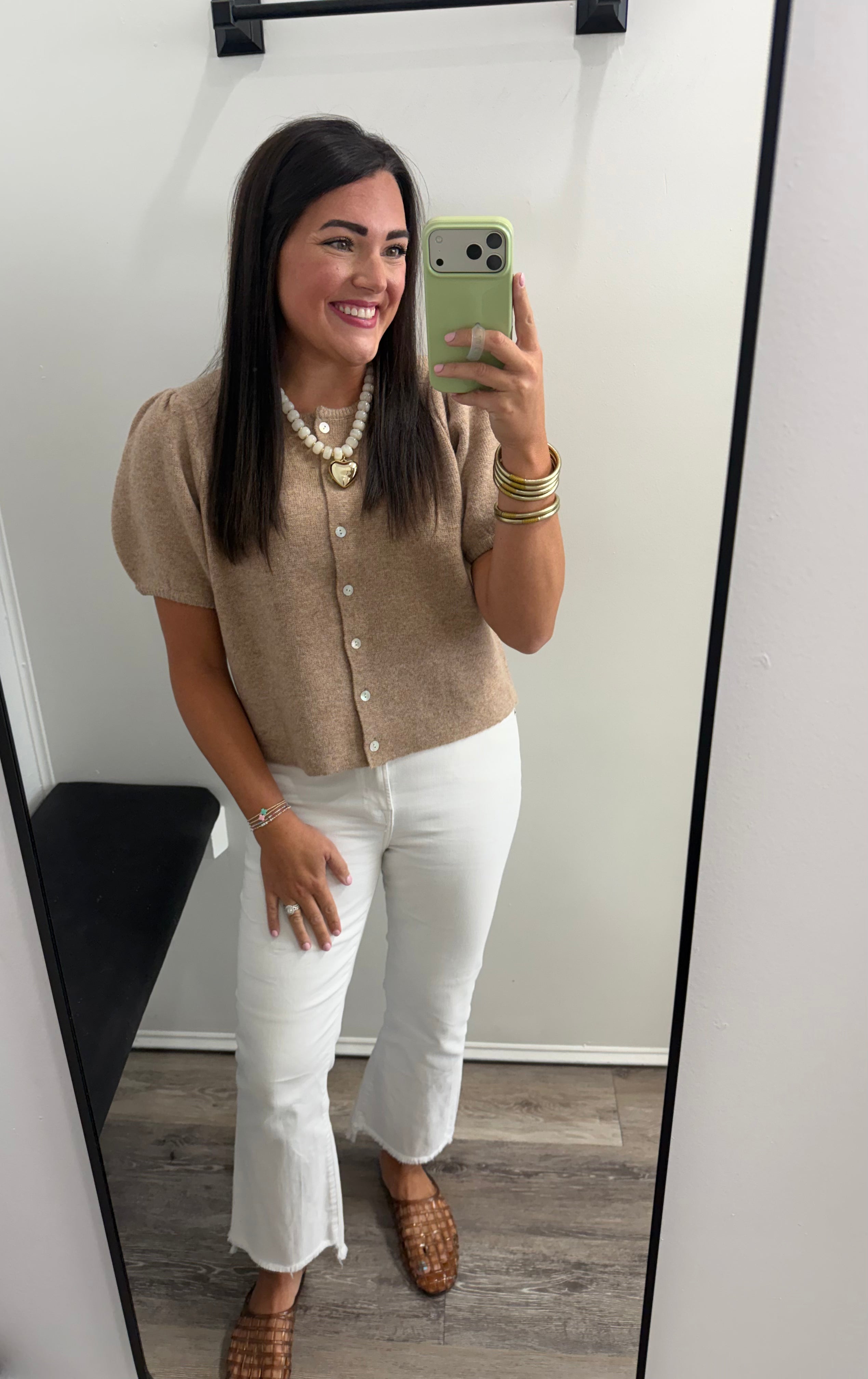 Puff Sleeve Cardigan Sweater