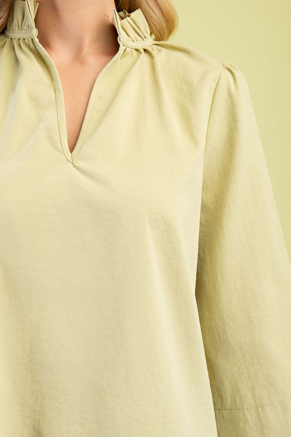 Ruffled Neck Blouse